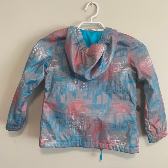 XMTN Toddler Girls Winter Jacket, Microchip Print Size XS - Picture 3 of 10